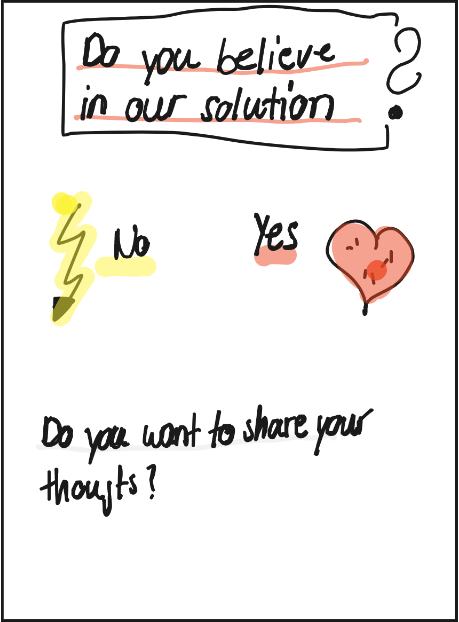 An illustration showing how to ask team members about how they feel about daily scrum